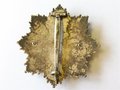 Deutsches Kreuz in Gold, schweres Stück , Hersteller 20 C.F. Zimmermann, Pforzheim. Emaille tragebedingt mit Kratzern