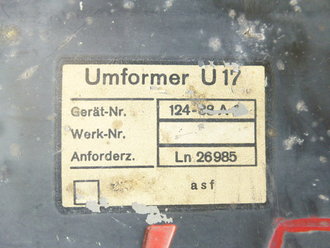 Luftwaffe Umformer U17 Ln27025 für FuG 16....