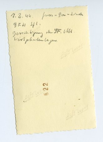 Sd.Kfz. 164 Hummel datiert 1944, Maße 6cm x 9cm