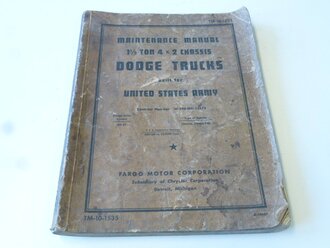 U.S. Army WWII, TM-10-1535,  Maintenance Manual Dodge...