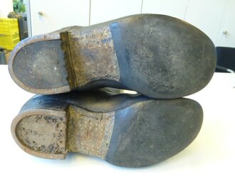 Paar Stiefel für Berittene Mannschaften Wehrmacht. Die Sporenauflagen in der Zeit entfernt. Sohlenlänge 29cm