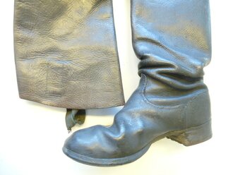 Paar Stiefel für Berittene Mannschaften Wehrmacht. Die Sporenauflagen in der Zeit entfernt. Sohlenlänge 29cm