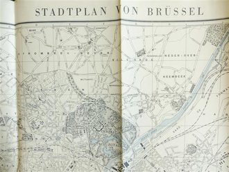 Stadtplan von Brüssel, wohl aus der Besatzungszeit