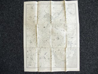 Stadtplan von Brüssel, wohl aus der Besatzungszeit