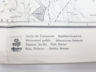 Stadtplan von Brüssel, wohl aus der Besatzungszeit