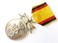 Reuss, Silberne Verdienstmedaille mit Schwertern am Band, im Etui