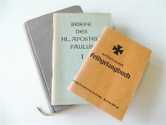 3 Bücher "Katholisches Feldgesangbuch",...