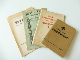 4 Hefte "Katholisches Feldgesangbuch",...