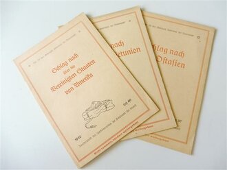 3 Stück Tornisterschriften der Wehrmacht,...