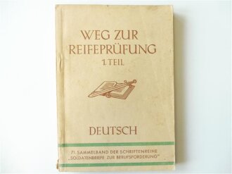 6x "Soldatenbriefe zur Berufsförderung": "Weg zur Reifeprüfung Deutsch", "Bankkaufmann", "Kaufmännischer Aufbaulehrgang", "Landwirtschaftlicher Grundlehrgang", "Einzelhandel Aufbaulehrgang" und "Kaufmännischer Grundlehrgang"