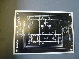 Umformersatz U20a3 Baujahr 1944. Originallack. Funktion nicht geprüft