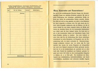 Kriegseinsatztagebuch der Hitler Jugend . DIN A5, ausser den Personalangaben nicht ausgefüllt