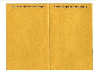 Ergänzung zum HJ Mitgliedsausweis Gefolgschaft 20/88 Weilburg, datiert 1938, Gefolgschaft 26/88