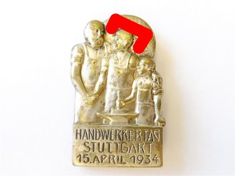 Blechabzeichen Handwerkertag Stuttgart 1934