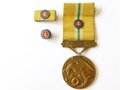 Slowakei 2. Weltkrieg Tapferkeitsmedaille in Bronze mit Miniaturen