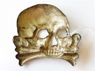 1.Weltkrieg, Totenkopf für die Pelzmütze, Höhe 75mm, Breite 93mm