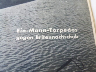 " Die Neger greifen an !" Faltblatt Herausgegeben von der Nachwuchsabteilung des Oberkommandos der Kriegsmarine.