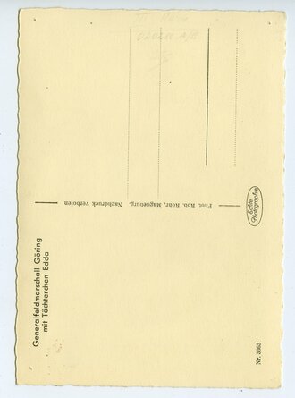 Ansichtskarte Generalfeldmarschall Hermann Göring mit eigenhändiger Unterschrift