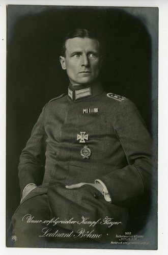 Leutnant Böhme, ungelaufene Sanke Karte