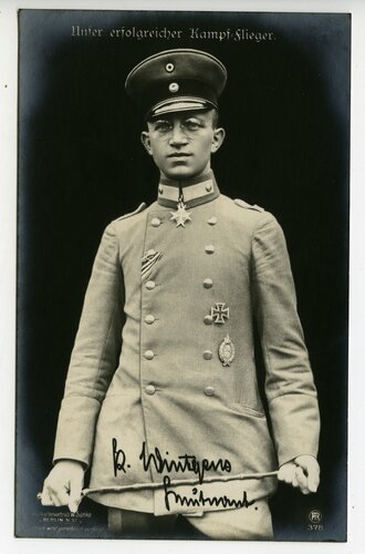 Leutnant Wintgens, ungelaufene Sanke Karte