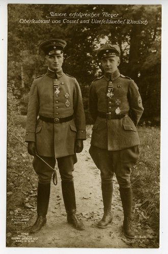 Oberleutnant von Cossel und Vizefeldwebel Windisch,...