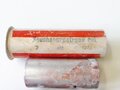 Rauchspurpatrone rot, komplett delaboriert, frei von jeglichen Gefahrstoffen, datiert 1944