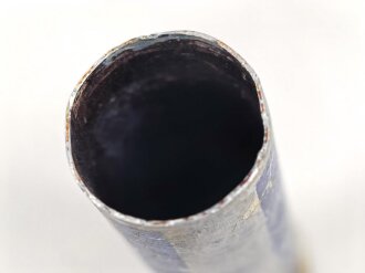 Rauchspurpatrone Blau, komplett delaboriert, frei von jeglichen Gefahrstoffen, datiert 1940