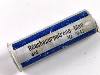 Rauchspurpatrone Blau, komplett delaboriert, frei von...