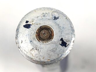 Rauchspurpatrone Blau Wehrmacht, , komplett delaboriert, frei von jeglichen Gefahrstoffen