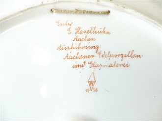 Wandteller zur Rheinlandbefreiung  "Frei ist wieder Deutsches Land"30-6-1930. Durchmesser 32cm, unbeschädigtes Stück