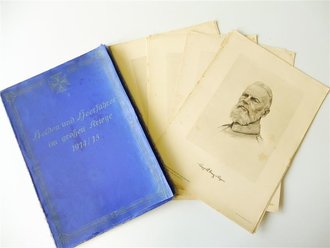Helden und Heerführer im großen Kriege 1914/15, 20 gedruckte Zeichnungen