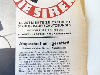 Die Sirene,Mitteilungen des Reichsluftschutzbundes...