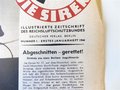 Die Sirene,Mitteilungen des Reichsluftschutzbundes "Abgeschnitten - gerettet!", Nr.1, Erstes Januarheft 1944