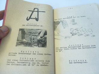 Gepanzerte Selbstfahrlafette für Sturmgeschütz 7,5cm Kanone, Praktische Winke für das Beheben von Schäden am Laufwerk. DIN A5, 98 Seiten, komplett