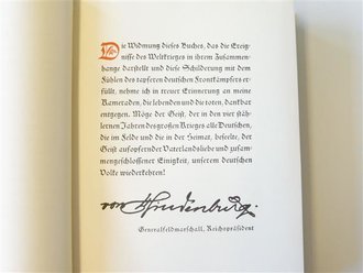 Die stählernen Jahre, Gschichte des Weltkrieges 1914-1918,  datiert 1929, 552 Seiten