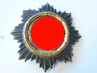 Deutsches Kreuz in Gold, schweres Stück Hersteller 1 Deschler & Sohn, München, die Emaille z.T. repariert, sonst gut