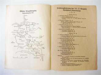 Die Tradition des deutschen Heeres, Traditionsheft Nr. 463 4.Sächsisches Feldatillerie Rgt. 48, datiert 1936, 20 Seiten