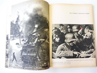 Bilddokumente des Feldzugs im Westen, datiert 1941, 127 Seiten, Umschlag gerissen
