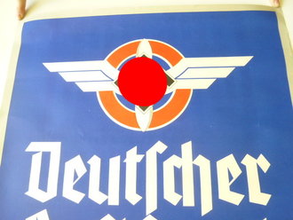 Plakat Deutscher Luftsport Verband Mitglieder Aufnahmestelle. Neuwertiger Zustand, Maße 68 x 49cm