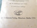 Das Sanitätsgerät des Feldheeres, datiert 1944, 254 Seiten, stark bebildert. Die Vorschrift zum Thema, leider lösen sich die Seiten vom Buchrücken