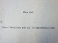 Merkblatt über Verhalten beim Höhenflug datiert 1943, kleinformat, 10 Seiten