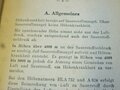 Merkblatt über Verhalten beim Höhenflug datiert 1943, kleinformat, 10 Seiten