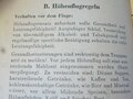 Merkblatt über Verhalten beim Höhenflug datiert 1943, kleinformat, 10 Seiten