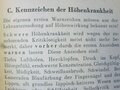 Merkblatt über Verhalten beim Höhenflug datiert 1943, kleinformat, 10 Seiten