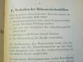 Merkblatt über Verhalten beim Höhenflug datiert 1943, kleinformat, 10 Seiten