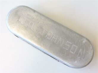 US Army Air Force  WWII, Aluminium case for B-6 goggles , named