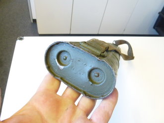 Doppellaufbehälter MG34 datiert 1941, Überlackiert,Trageriemen Original