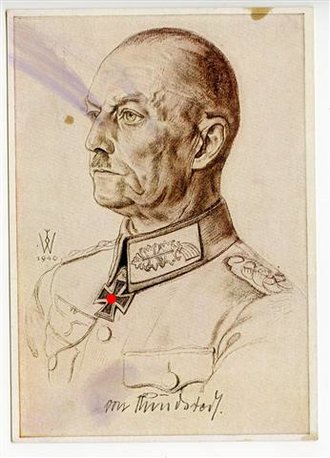 Willrichkarte 1940 Generaloberst v. Rundstedt