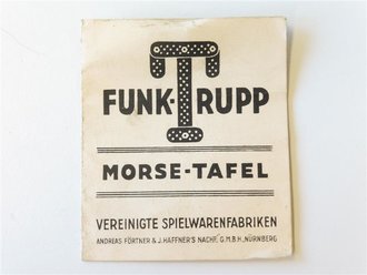 Kinderspielzeug 2.Weltkrieg, Kopfhörer und Morsetaste für das Spiel " Funk Trupp" von Trix. Beide Stücke in sehr gutem Zustand in der originalen Umverpackung.