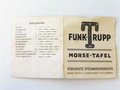 Kinderspielzeug 2.Weltkrieg, Kopfhörer und Morsetaste für das Spiel " Funk Trupp" von Trix. Beide Stücke in sehr gutem Zustand in der originalen Umverpackung.